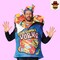 Colorful Sour Gummy Worms Adult Costume with 3D Details for Halloween Fun